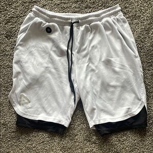 White Athletic Men's Shorts